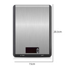 5kg/1g Stainless Steel Kitchen Scale Household Food Electronic Scale(White)