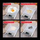 5kg/1g Stainless Steel Kitchen Scale Household Food Electronic Scale(Black)