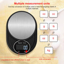 Home Kitchen Electronic Scale High Precision Stainless Steel Jewelry Scale, Style:Hemming, Specification:5kg/1g