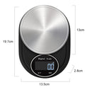 Home Kitchen Electronic Scale High Precision Stainless Steel Jewelry Scale, Style:Hemming, Specification:5kg/0.1g