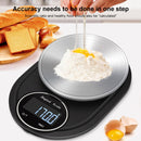 Home Kitchen Electronic Scale High Precision Stainless Steel Jewelry Scale, Style:No Edging, Specification:5kg/0.1g