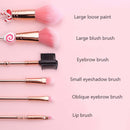 Christmas Makeup Brush Gift Elk Beginner Set Beauty Tool Set, Specification:Five Shorts 1-Double Sided