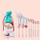 Christmas Makeup Brush Gift Elk Beginner Set Beauty Tool Set, Specification:8 PCS Double-sided