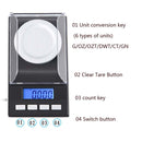 100g/0.001g High-Precision Portable Jewelry Scale Mini Electronic Scale Precision Carat Electronic Scale