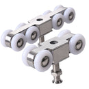 Stainless Steel Sliding Door Hanging Wheel Silent Smooth And Wear-Resistant Sliding Door Pulley Nylon Hanging Rail, Specification:8 Wheels