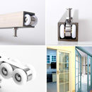 Stainless Steel Sliding Door Hanging Wheel Silent Smooth And Wear-Resistant Sliding Door Pulley Nylon Hanging Rail, Specification:8 Wheels