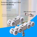 Stainless Steel Sliding Door Hanging Wheel Silent Smooth And Wear-Resistant Sliding Door Pulley Nylon Hanging Rail, Specification:8 Wheels