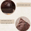 Leather Martin Boots Female Autumn And Winter Middle Tube Retro Leather Boots, Size: 39(Black)