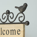 A20-AL1899 Country Pastoral Iron Birds Welcome Doorplate Wall Decoration Photography Props