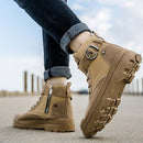 Martin Boots Male Wild High-Top Tooling Boots Casual Outdoor Hiking Shoes, Size: 40(Army Green)