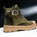 Martin Boots Male Wild High-Top Tooling Boots Casual Outdoor Hiking Shoes, Size: 41(Army Green)