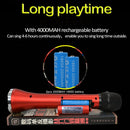 L-698 K Song Microphone Mobile Phone Bluetooth Wireless Microphone Audio Integrated KTV(Rose Gold)