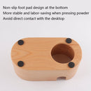 3 Holes Coffee Pressing Powder Base Wooden Filling And Pressing Base Coffee Machine Handle Support Base Pressing Powder Pad, Scope of application: 58mm