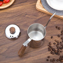 Swan Hand-Flushing Pot Drip Filter Hand-Flushing Coffee Pot Stainless Steel Slender Pot Wooden Handle Long-Mouthed Pot, Capacity: 350ml