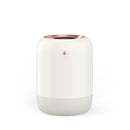 M09 Dual Nozzles Air Humidifier LED Digital Display UV Sterilization Portable Car Humidifier, Product specifications: Rechargeable Type(White)