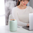 M09 Dual Nozzles Air Humidifier LED Digital Display UV Sterilization Portable Car Humidifier, Product specifications: Rechargeable Type(Green)