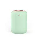 M09 Dual Nozzles Air Humidifier LED Digital Display UV Sterilization Portable Car Humidifier, Product specifications: Rechargeable Type(Green)