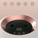 M09 Dual Nozzles Air Humidifier LED Digital Display UV Sterilization Portable Car Humidifier, Product specifications: Rechargeable Type(Green)