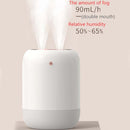 M09 Dual Nozzles Air Humidifier LED Digital Display UV Sterilization Portable Car Humidifier, Product specifications: Rechargeable Type(Green)