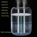 M09 Dual Nozzles Air Humidifier LED Digital Display UV Sterilization Portable Car Humidifier, Product specifications: Rechargeable Type(Green)