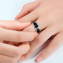 6 PCS Smart Temperature Ring Stainless Steel Personalized Temperature Display Couple Ring, Size: 13(Blue)