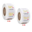 3 PCS Transparent Gilding Thank You Baking Sticker Envelope Sealing Sticker Gift Decoration Label, Size: 2.5cm / 1inch(E-09)