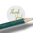 3 PCS Bronzing Thank You Baking Sticker Gift Decoration Label, Size: 2.5cm/1inch E-01