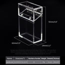 Acrylic Transparent Cigarette Case Thickened Portable Lighter Cigarette Case Bag