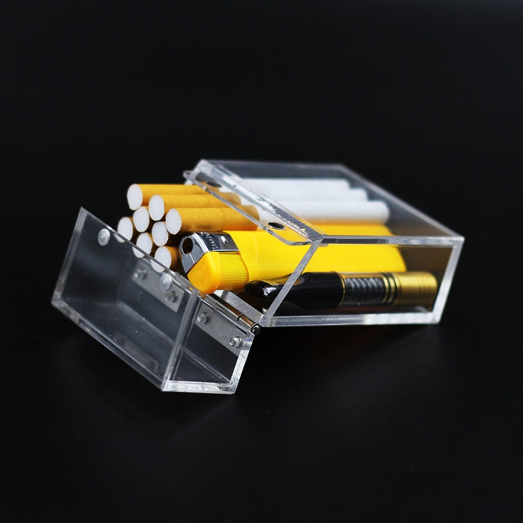 Acrylic Transparent Cigarette Case Thickened Portable Lighter Cigarette Case Bag
