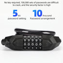 Bicycle Anti-Theft Code Lock Five-Digit Bicycle Lock Portable Bold And Long Steel Cable With Bracket Car Lock(Black)