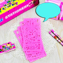 Stationery Set Pencil Case Pencil Sharpener School Supplies For Children(Yellow)