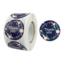 Flower Thank You Luminous Stickers Gift Decoration Label, Size: 3.8cm / 1..5inch(K-46)