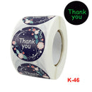 Flower Thank You Luminous Stickers Gift Decoration Label, Size: 3.8cm / 1..5inch(K-46)
