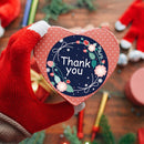 Flower Thank You Luminous Stickers Gift Decoration Label, Size: 3.8cm / 1..5inch(K-46)