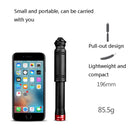WILD MAN GK3 Portable Mini Mountain Bike Pump Inflator Bicycle Basketball Small Pump Inflator, Colour: Red(Length: 19.6 cm)