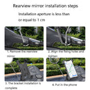Electric Car Rearview Mirror Mobile Phone Bracket Bicycle Mobile Phone Bracket Motorcycle Handle Mobile Phone Bracket Riding Bracket, Colour: Motorcycle Rearview Mirror