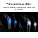 10 PCS OPEN Reflective Tape Warning Mark Bicycle Accessories Car Door Stickers(Yellow)