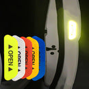 10 PCS OPEN Reflective Tape Warning Mark Bicycle Accessories Car Door Stickers(Blue)