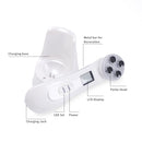 Radio Mesotherapy Electroporation Face Beauty Pen Radio Frequency LED Photon Face Skin Rejuvenation Remover Wrinkle(Pearl White)