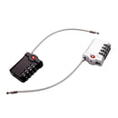 Zinc Alloy Red Dot Luggage Small Padlock Small Mini Code Lock(Black)
