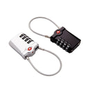 Zinc Alloy Red Dot Luggage Small Padlock Small Mini Code Lock(Black)