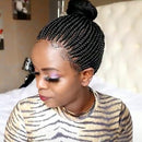 B1028 Female Short Curly Hair Stretch Mesh Chemical Fiber Headgear Braid Wig(Black)