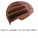 Female Mid-point Gradual Long Curly Hair Wig Chemical Fiber Headgear(Photo Color)
