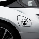 10 PCS Funny Car Sticker Pull Fuel Tank Pointer Reflective Vinyl Car Sticker Decal