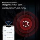 Smart Wifi Anti-Theft Fingerprint Password Lock Mobile Phone Remote Control Electronic Door Lock Magnetic Card Lock, Specification: SM-SL708 Semi-automatic Black