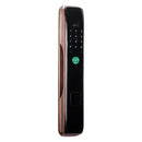 Smart Wifi Anti-Theft Fingerprint Password Lock Mobile Phone Remote Control Electronic Door Lock Magnetic Card Lock, Specification: SM-SL808 Automatic Bronze