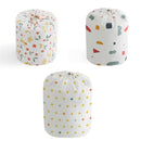 4 PCS Bench-Mouth Quilt Storage Bag Moving Clothes Storage Bag Household Quilt Storage Bag, Specification: Large(PFloral)