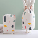 4 PCS Bench-Mouth Quilt Storage Bag Moving Clothes Storage Bag Household Quilt Storage Bag, Specification: Large(PFloral)