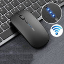 Inphic PM1 Office Mute Wireless Laptop Mouse, Style:Battery Display(Magic Black)