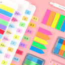 11 PCS Fluorescent Transparent Small Sticker Note Indicator Label Index Sticker, Specification: 7660 (One Box)